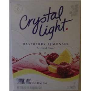 Crystal Light on the Go Drink Mix   Raspberry Lemonade Flavor   22 