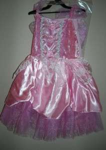 NWT Girls PINK ROSE FAIRY costume dress up Size S 2 3 4  