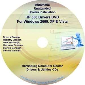 HP 550 Driver Recovery Restore Software Disc CD/DVD  