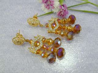 GORGEOUS DUBAI SET E INDIA 22K 24K Gold gp Baht Earrings Necklace 