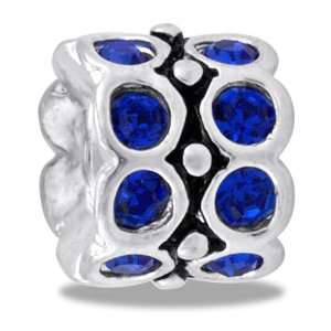  DaVinci September CZ Wheel Birthstone Bead Jewelry