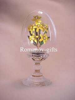 Faberge RUSSIAN IMPERIAL Daffodil Egg Genuine Hallmark  