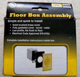 HUBBELL RACO FLOOR BOX ASSEMBLY #6236 ELECTRICAL OUTLET  