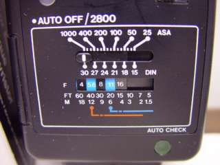   2800 Auto Thyristor Electronic flash w/filters, box, manual  