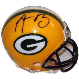 Aaron Rodgers Signed Mini Helmet   Autographed NFL Mini Helmets