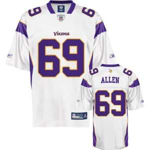 Jared Allen White Reebok NFL Replica Minnesota Vikings Jersey   Medium