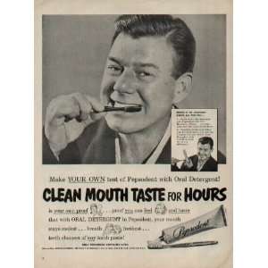 ARTHUR GODFREY says Make your own test of Pepsodent with oral 
