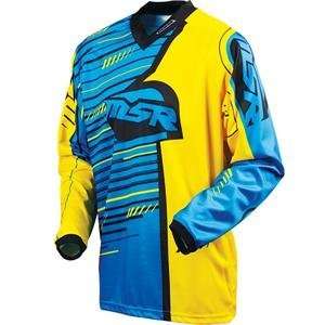  MSR Racing Youth Axxis Jersey   Youth X Large/Cyan/Yellow 