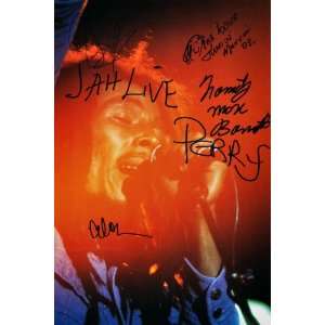Bob Marley and The Wailers Band Autographed Small Axe 12x18 Tribute w 