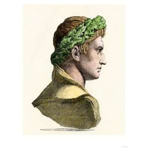  Caesar Augustus, First Roman Emperor Premium Poster Print 