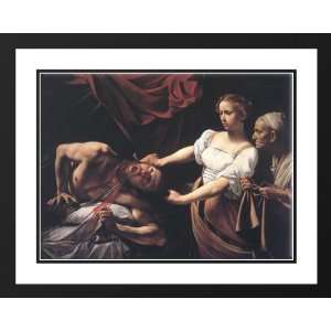  Caravaggio 36x28 Framed and Double Matted Judith Beheading 