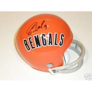Carson Palmer Autographed Cincinnati Bengals Throwback Riddell Mini 