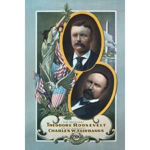   President, Charles W. Fairbanks 1904 12 x 18 Poster