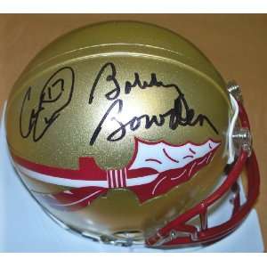 Charlie Ward and Bobby Bowden DUAL Autographed Florida State Seminoles 