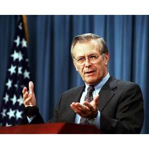  Secretary of Defense Donald Rumsfeld 8x10 Silver Halide 