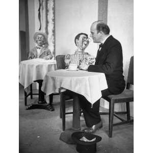  Television Personality Edgar Bergen Appearing with His 