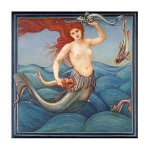  A Sea Nymph Sir Edward Burne Jones. 34.00 inches by 34.00 