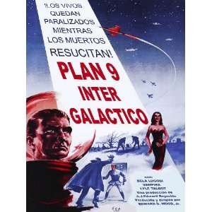  Inches POSTER. Plan 9 Intergalactico, Directed by Edward D. Wood 