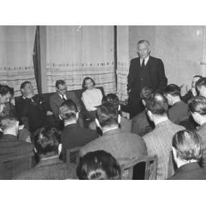  George C. Marshall Speaking at a Meeting Photographic 