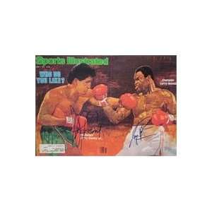  Larry Holmes & Gerry Cooney autographed Sports Illustrated 