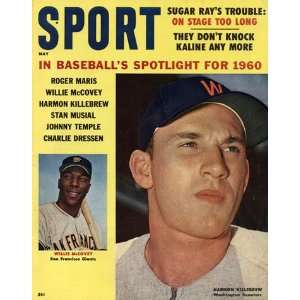 Harmon Killebrew and Willie McCovey Magazine   Sport & Cover May 1960