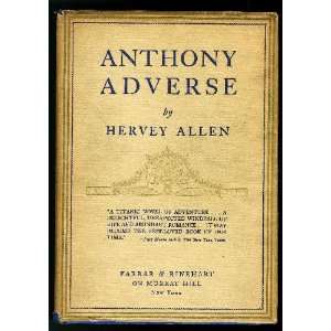  Anthony Adverse Hervey Allen Books
