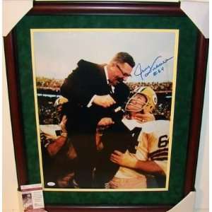 Jerry Kramer SIGNED Cherry Framed 16x20 JSA PACKERS   Autographed NFL 