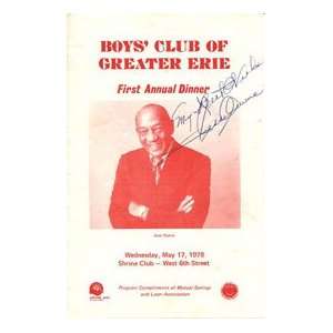 Jesse Owens Autographed Boys Club Program