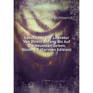   German Edition) Johann Gottfried Eichhorn  Books