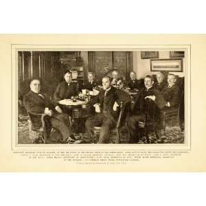  1901 President McKinley Cabinet John D. Long Hay Print 