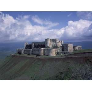 Fortress of Krak des Chevaliers, Syria, Built by Knights of Saint John 