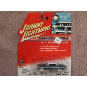  Johnny Lightning American Chrome 1958 Chevy Impala Green 