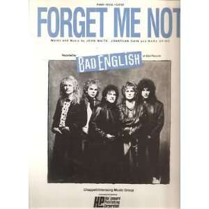  Sheet Music Forget Me Not Bad English 127 