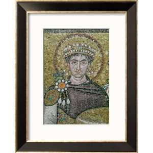  Emperor Justinian I (483 565) circa 547 AD Framed Art 