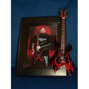  SLAYER KERRY KING Guitar Picture Frame RED FLAMES 