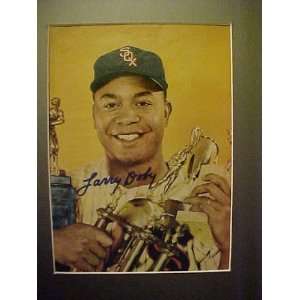 Larry Doby Chicago White Sox Autographed 11 X 14 Professionally Matted 