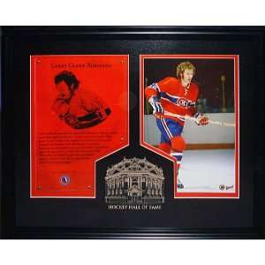 Frameworth Montreal Canadians Larry Robinson Hall of Fame Framed 16x20 