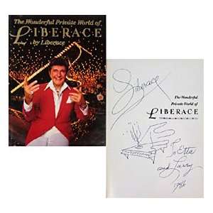  Liberace Autographed / Signed The Private World of Liberace 