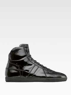 Dior Homme   High Top Leather Sneakers    
