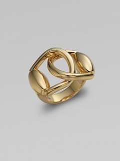 Gucci   18K Gold Horsebit Ring