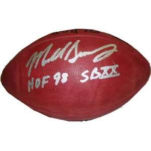 Mike Singletary Autographed Wilson NFL Game Ball Football w/HOF98 and 