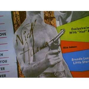  Adams, Nick Hit Parader 1960 Magazine Signed Autograph 