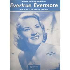    Sheet Music Evertrue Evermore Patti Page 1 
