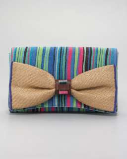 Woven Leather Clutch  