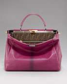 Fendi Peekaboo Leather Tote   