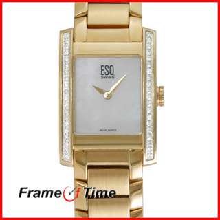 ESQ by Movado Venture Ladies Gold MOP Diamond Watch  