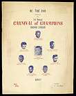 1949 1st Annual Carnival of Champions Boxing Program