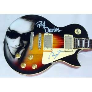  The Kinks Ray Davies Autographed Signed Airbrush Guitar 
