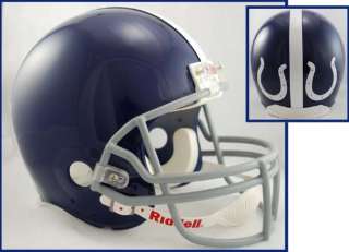 This NFL Football helmet is a replica of what the athletes wear on the 