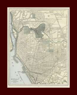 Buffalo, New York, Antique City Map, Original 1891  